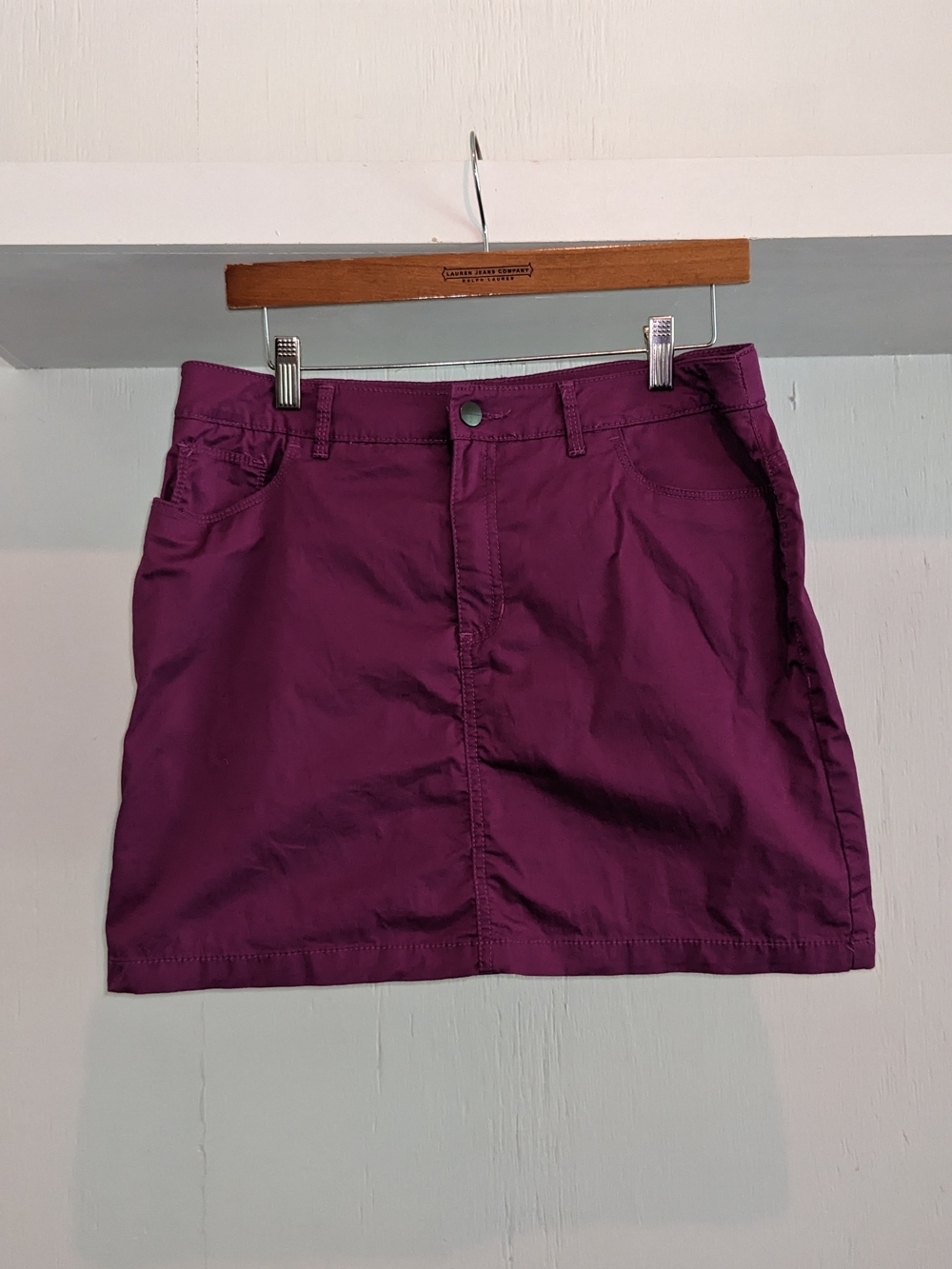 croft & barrow Plum Mini Skort